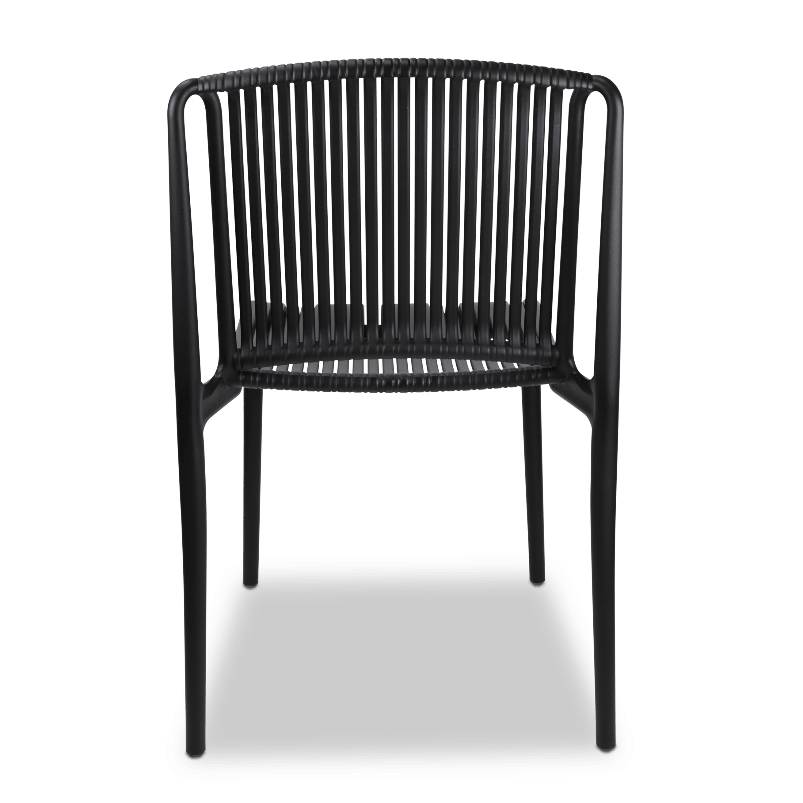 Paros Midnight Black Plastic Dining Chair Plastic Outdoor Chairs Brisbane