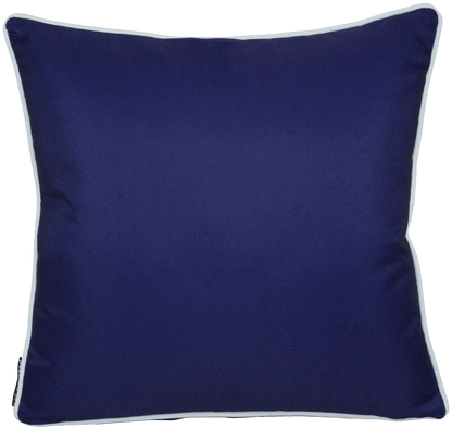 Bondi Solid - 45 x 45 cm piped cushion - Navy - The Furniture Shack