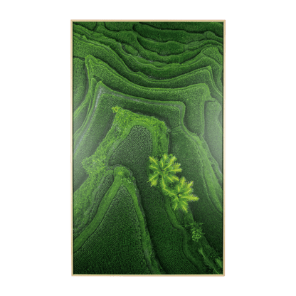 Ubud Dreaming 1 - 60 x 100cm Outdoor UV Wall Art with Beech Aluminium Frame - The Furniture Shack