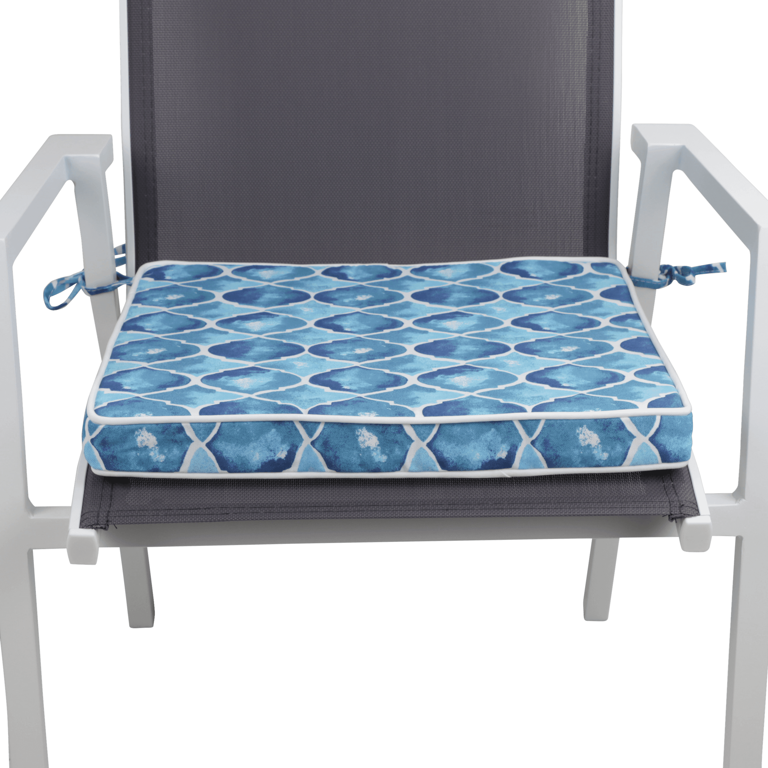 Tahiti Coastal Crush Square Chair Pad - 43x43x4cm - The Furniture Shack