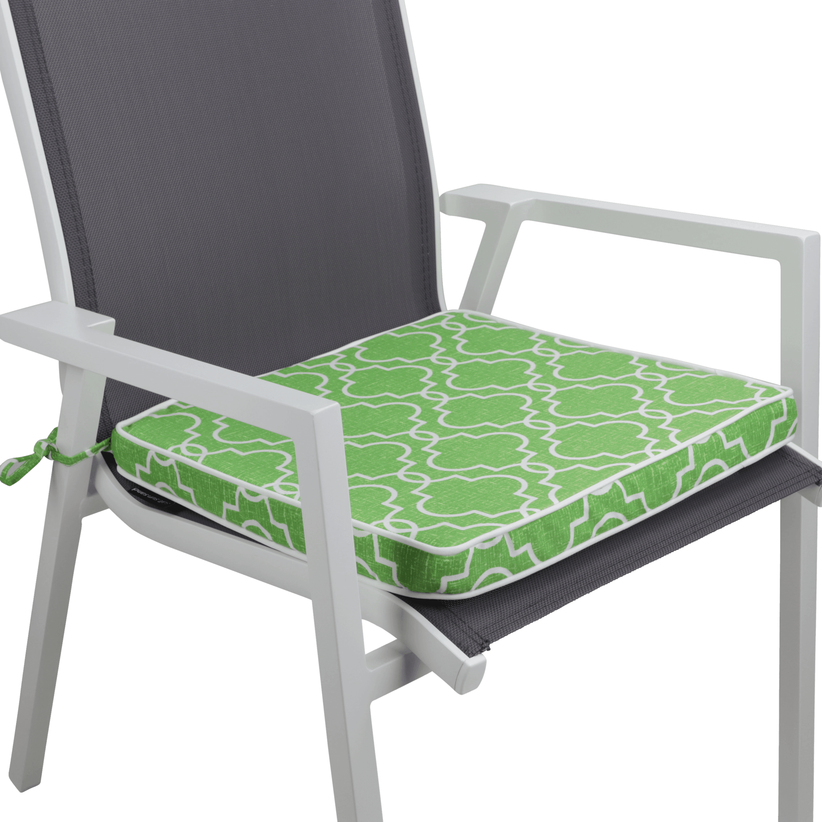 Tahiti Luscious Lime Square Chair Pad - 43x43x4cm - The Furniture Shack