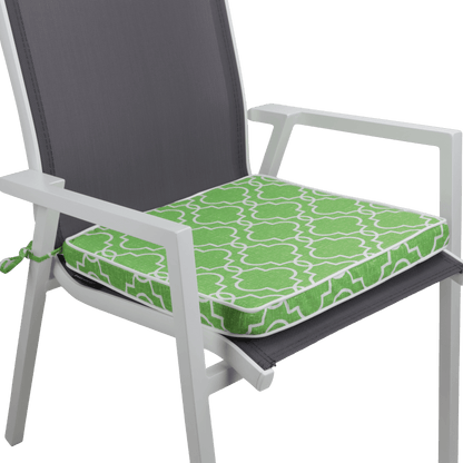 Tahiti Luscious Lime Square Chair Pad - 43x43x4cm - The Furniture Shack