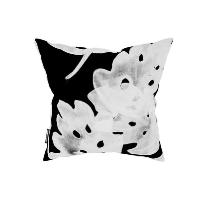 Bondi White On Black - 45 x 45 cm Piped Cushion