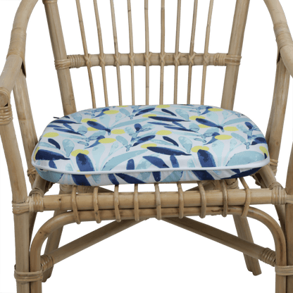 Tahiti Sunrise Rounded Chair Pad - 40x42x5cm - The Furniture Shack