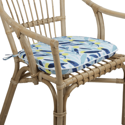 Tahiti Sunrise Rounded Chair Pad - 40x42x5cm - The Furniture Shack